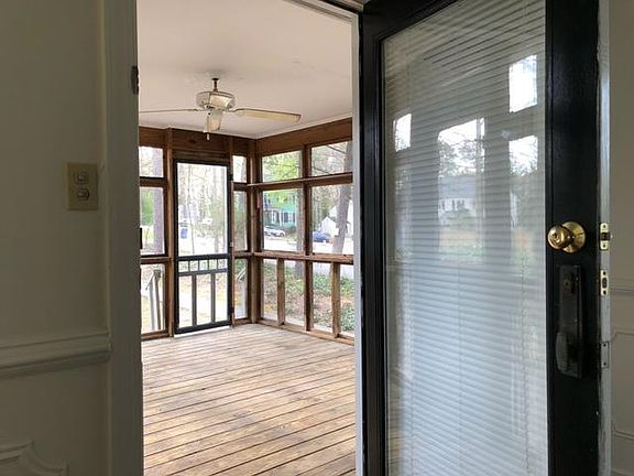 Patio door to back porch.