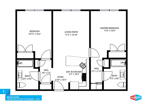 Floor plan 2 Bedroom