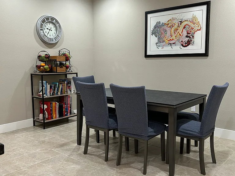 2nd level kitchen and dinning area