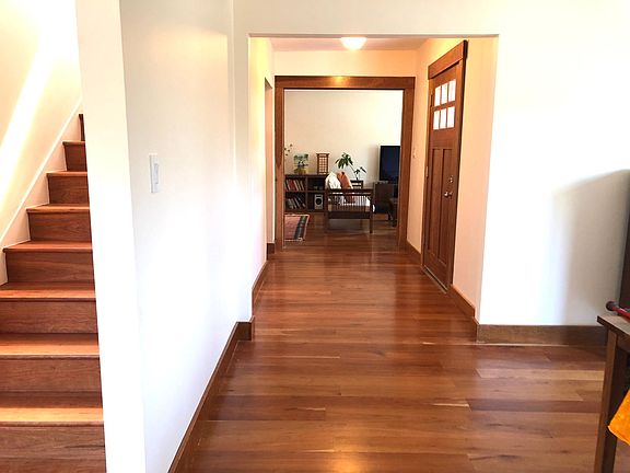 Front entrance to living and dining