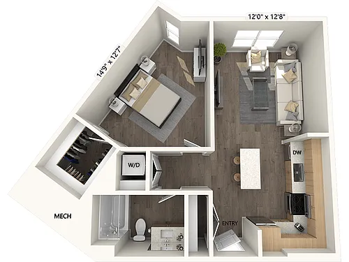 Floor plan A3-727sf-FinishIII