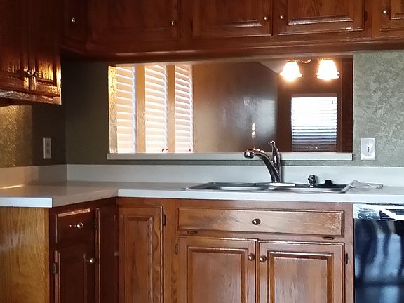 Kitchen open to dining