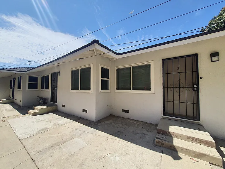 Front of apartment