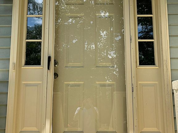 Front door-has electronic deadbolt