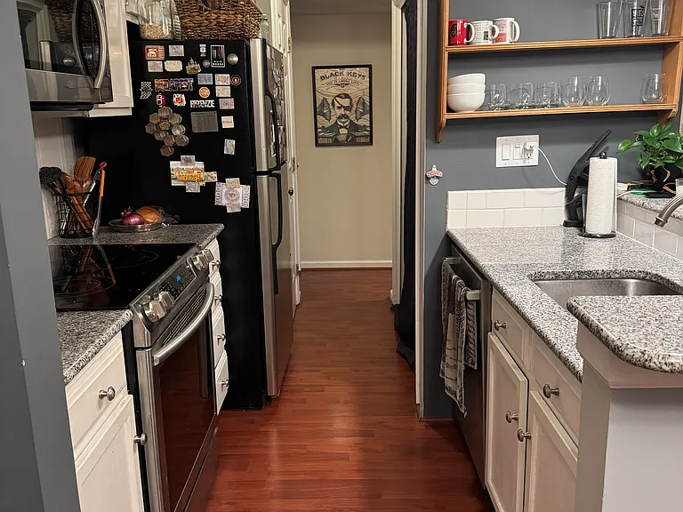 Kitchen with demo set up