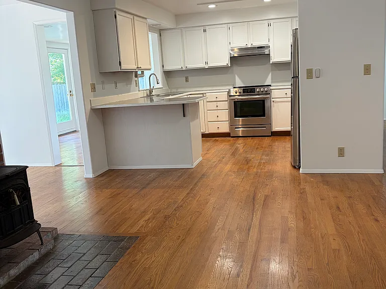 Kitchen view from breakfast nook/sitting area