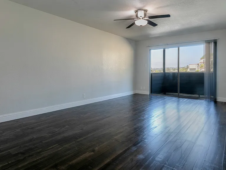 Living Area w/ Ceiling Fan