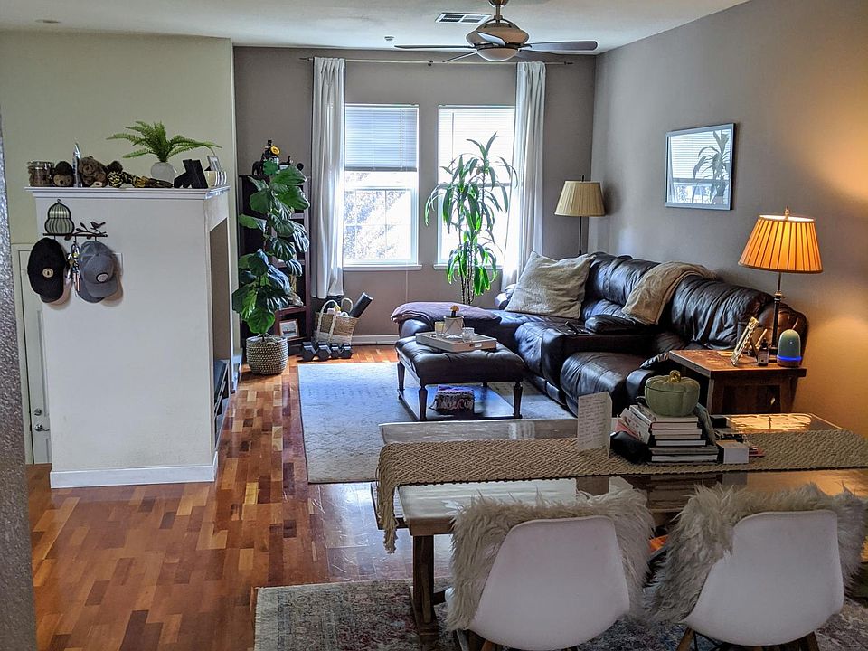 Living room area. Open floor plan w/ dining room and kitchen.