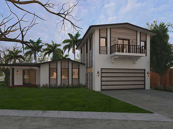 View with the new two garage