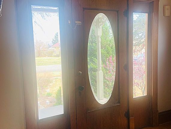 Solid wood front door 