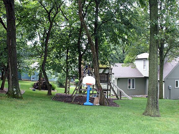Park-like setting in backyard
