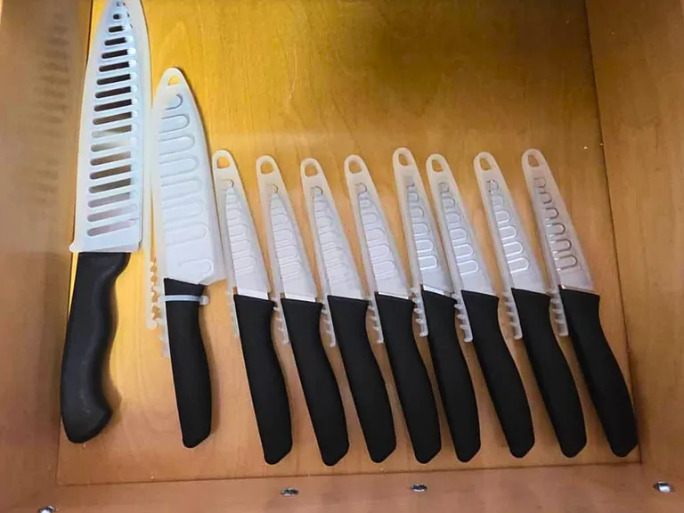 Variety of kitchen knives available for cooking needs