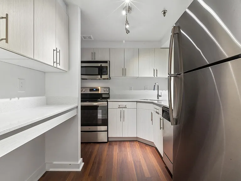 Renovated Kitchen with Hardwood Flooring