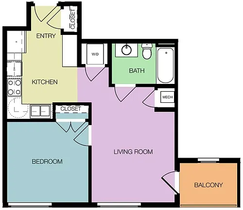 Floor plan Masonry T2-A11