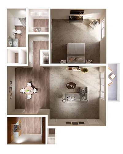 Floor plan 1/1 - Newport