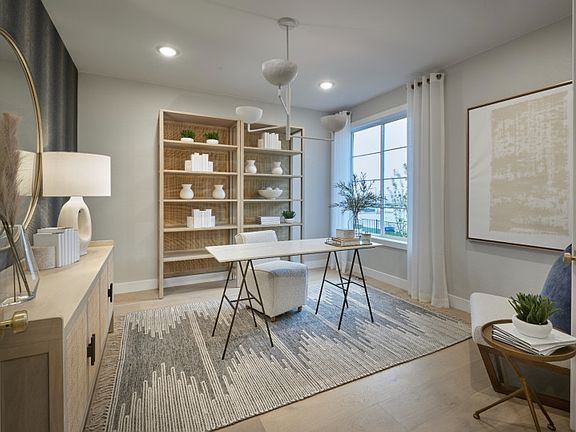Upon entry, you re greeted with the spacious den flexible living space.