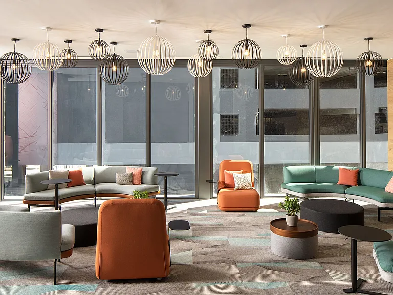 Sophisticated and chic business lounge for a perfect work-from-home setup