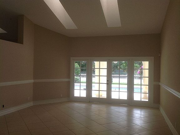 Living room is spacious, and