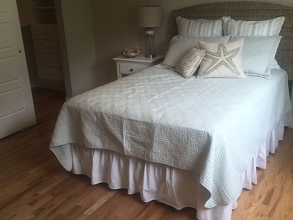 Wood floors in master suite 