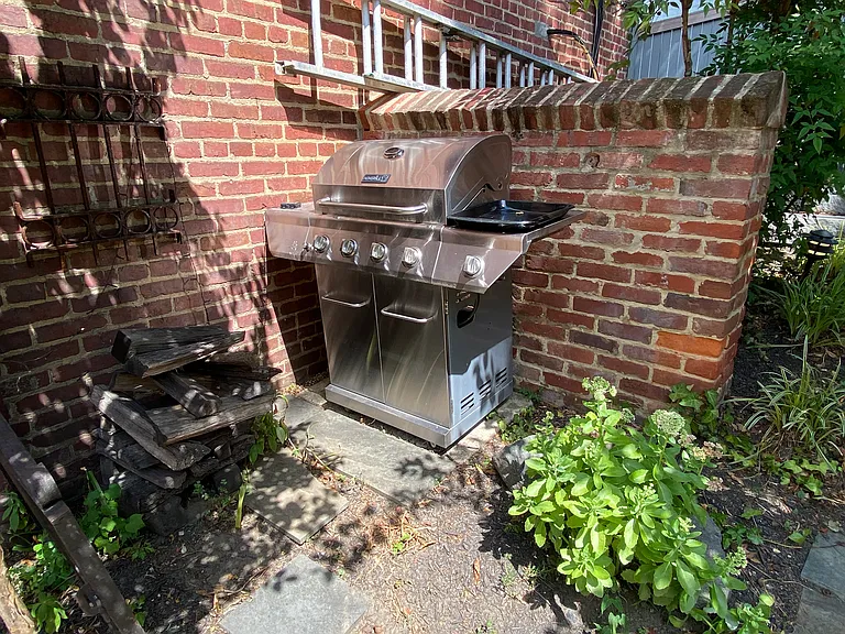 Grill in back yard