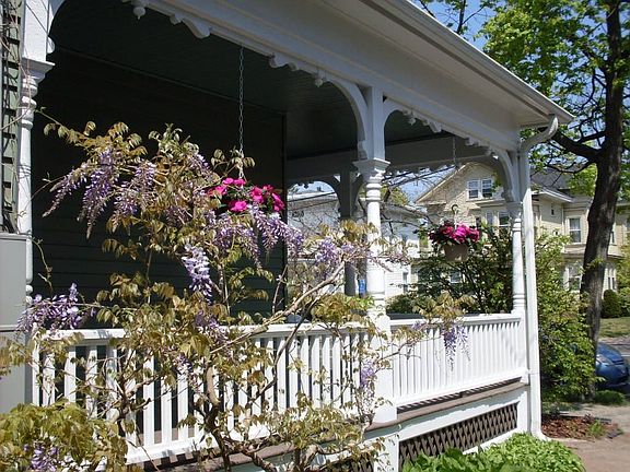 side view of front porch
