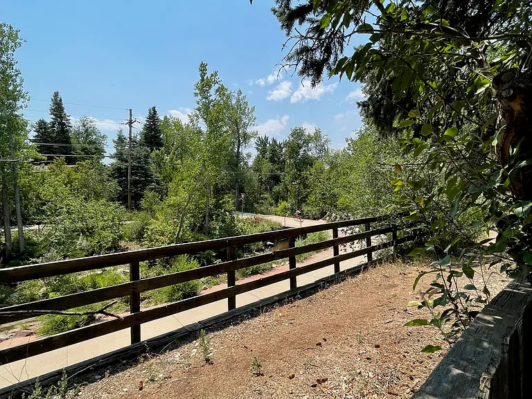 Boulder Bike Path is behind house.