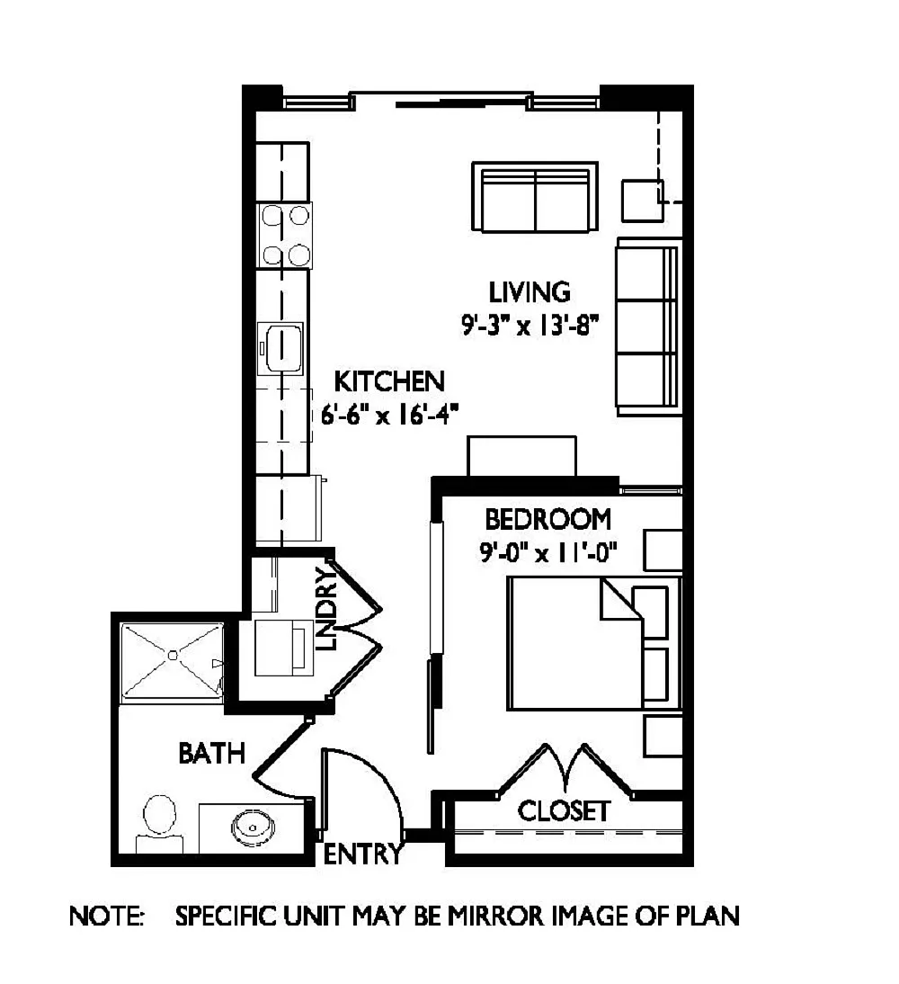 Floor plan Studio