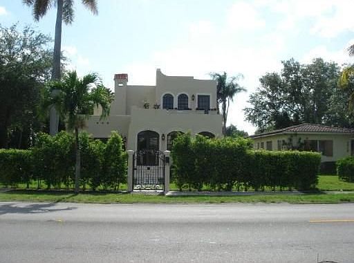 Located on corner across from park