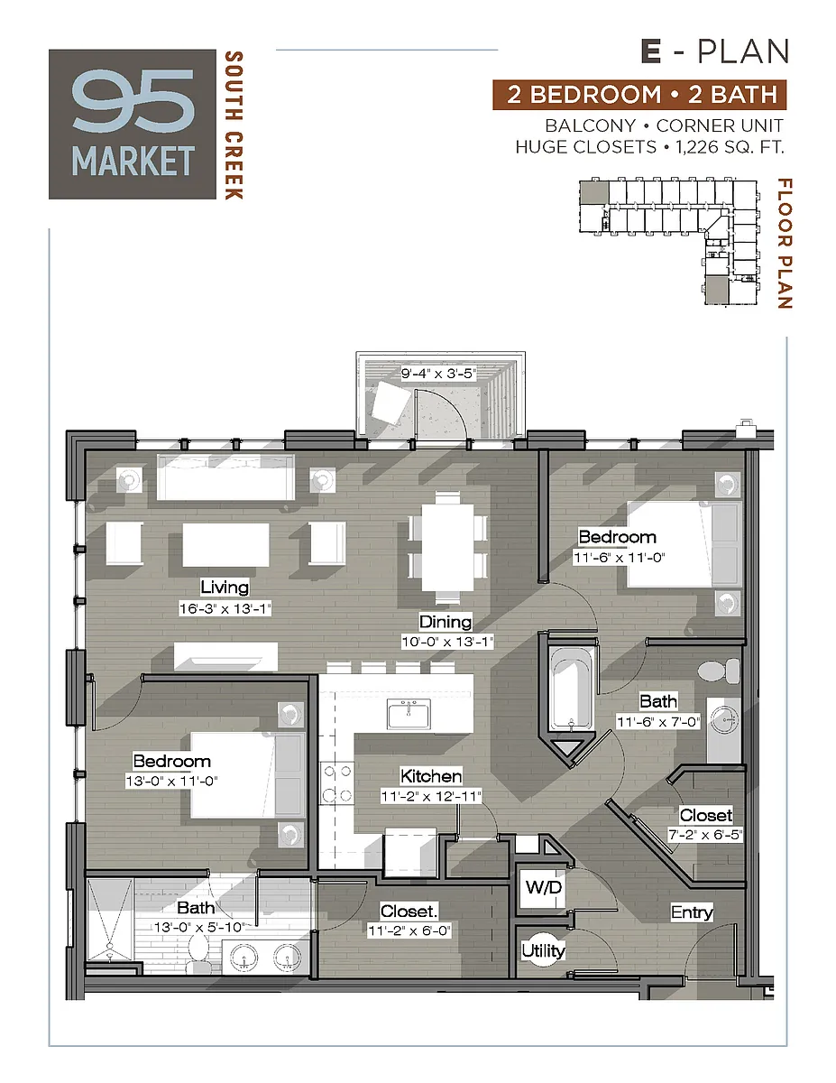 Floor plan E - Plan