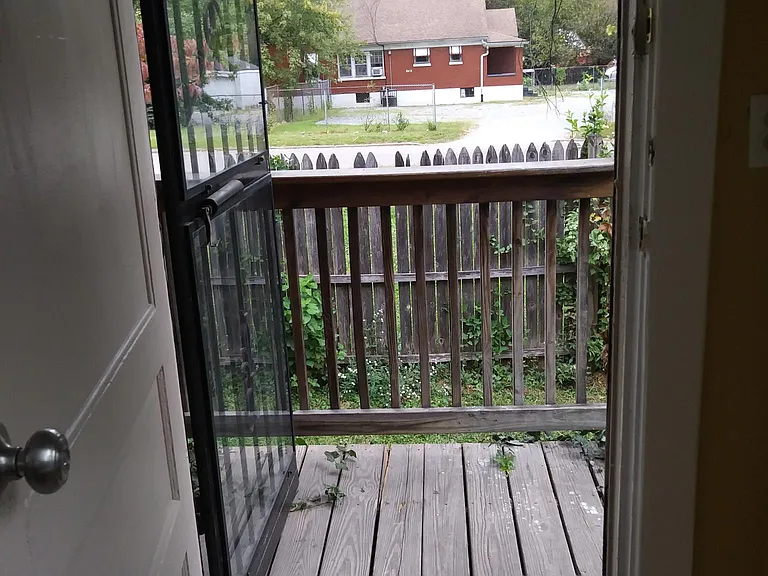 Back door to deck