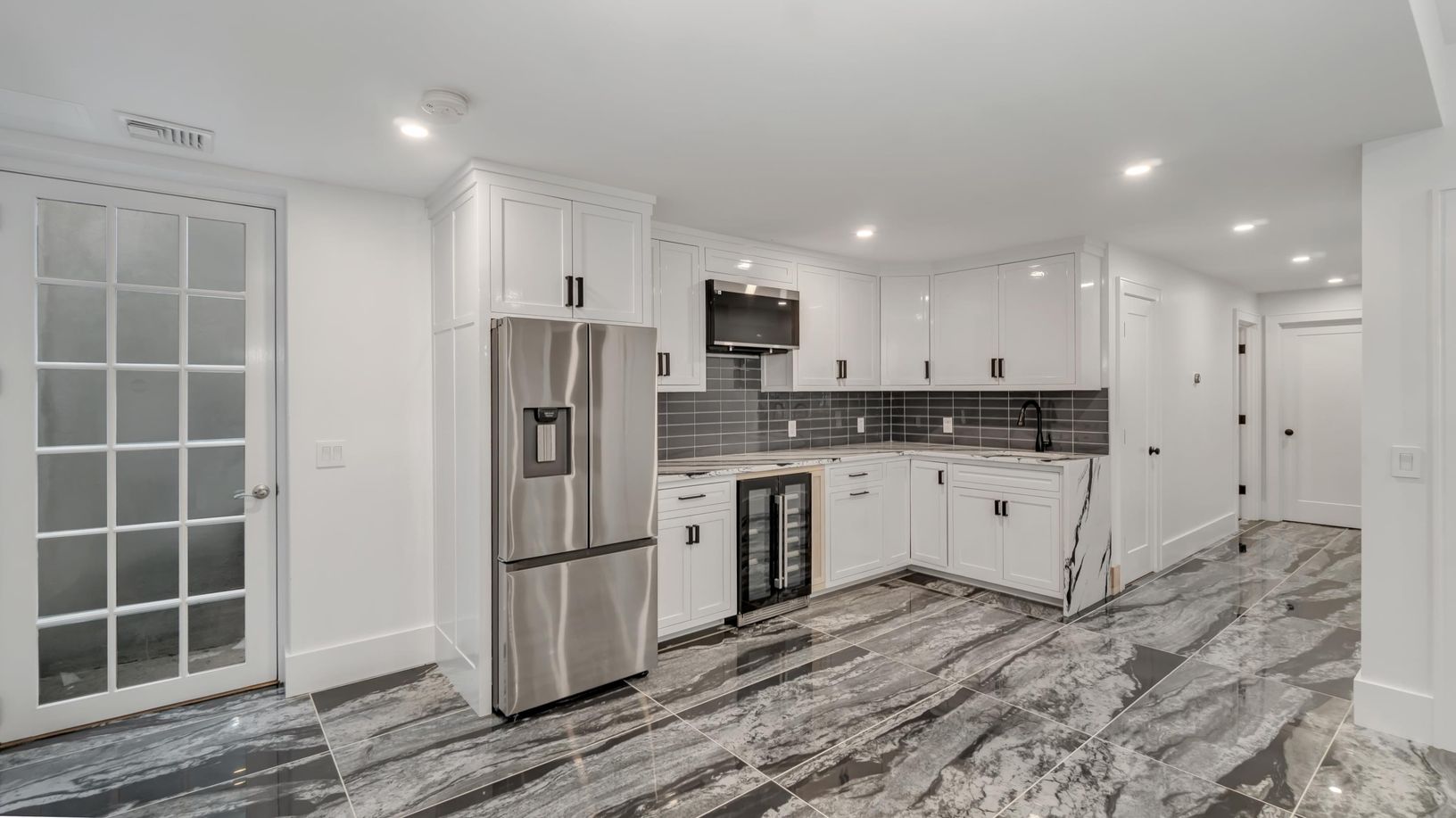  Summer Kitchen in the Basement with outside entrance to the backyard 
