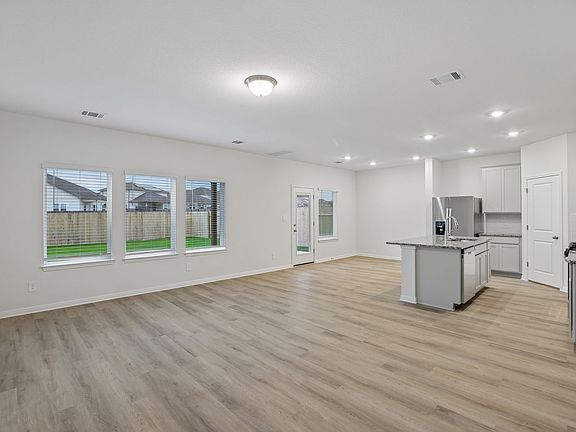Kitchen, Living, and Dining Areas
