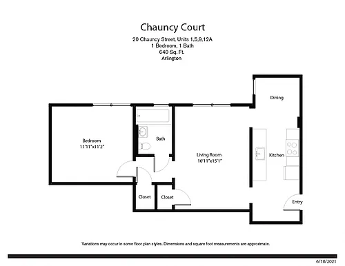 Floor plan 1 Bedroom