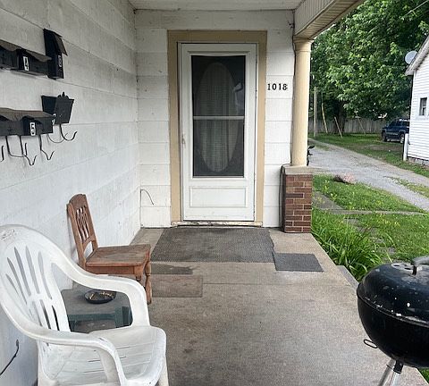 entry door to the upstairs units