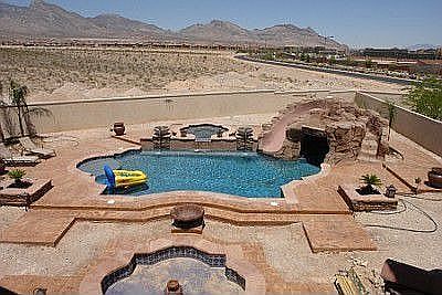 backyard pool/spa