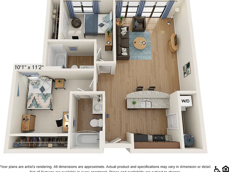 2 Bedroom 2 Bathroom B 2 Bedroom 2 Bathroom B