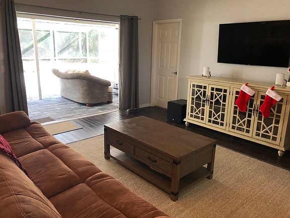Living room open to patio 