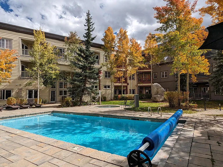 Your balcony is just above the hot tub in this photo!