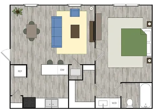 Floor plan 1 Bedroom
