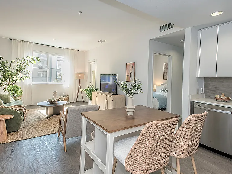 Bright living area with comfortable seating and stylish finishes designed for everyday living.