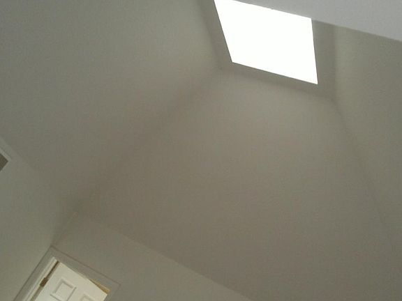 High ceilings with skylights