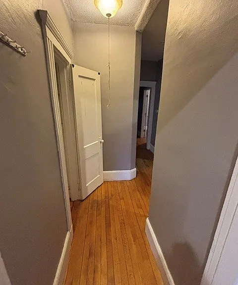 Hallway with closet