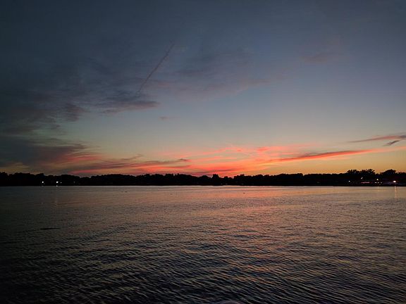 Lake in evening