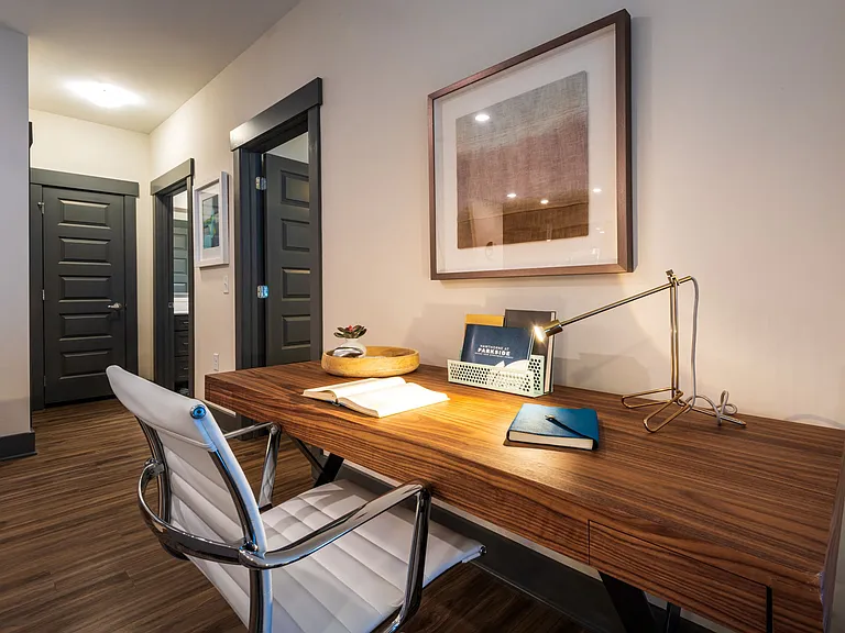 Built-In Desk at Hawthorne at Parkside in Cary, NC