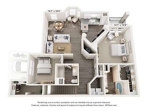 Floor plan Romeo w/Garage