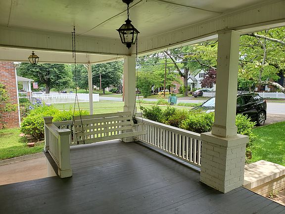 Front porch with swing. Great breeze and meet your neighbors!