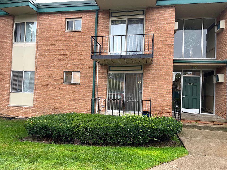 Front of the apartment building, this apartment is on the first floor