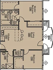 S23 - 2x2, 1100 sq ft S23 - 2x2, 1100 sq ft