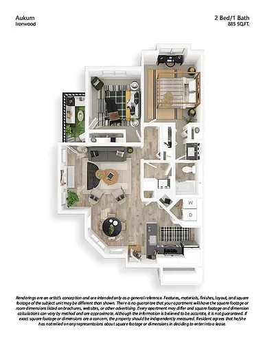 Floor plan 2x1 Renovated