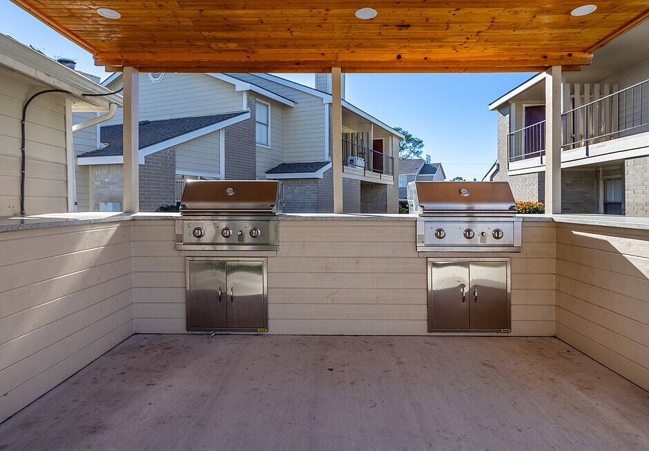 Propane grill area